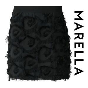 Marella Demien Mini Skirt for Women – Black  Size 10  NWT